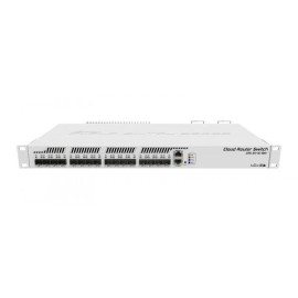 Smart Switch Mikrotik CRS317-1G-16S+RM, 16 porturi SFP+10 G, Alimentare Duala, 800mhz, 1GB RAM, RouterOS sau SwitchOS