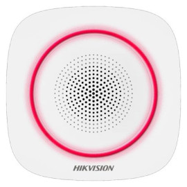 Sirena estroboscópica inalámbrica para interiores Hikvision DS-PS1-I-WE-R